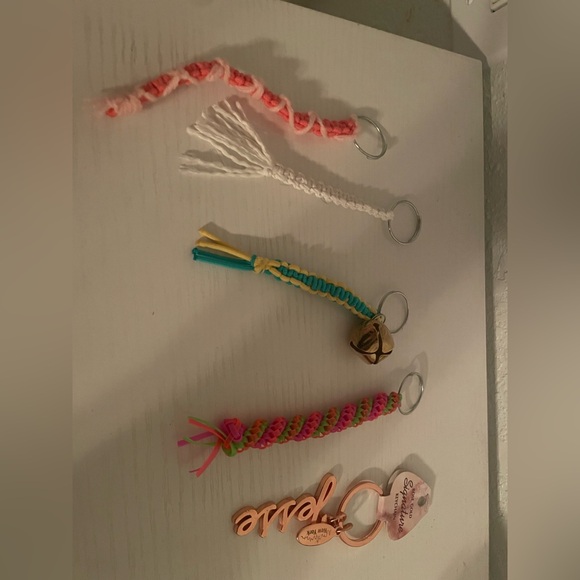 Colorful Beaded Keychain Set - Picture 2 of 3